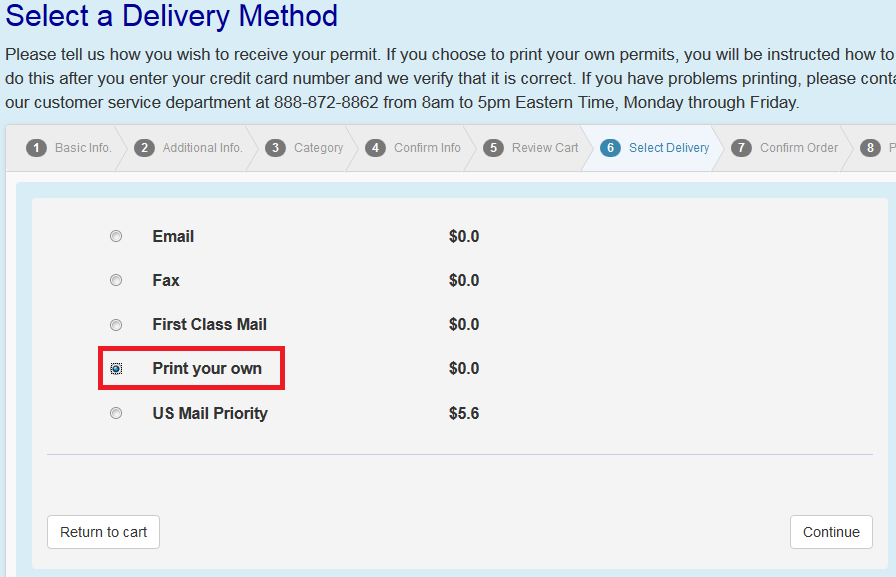 select print your own