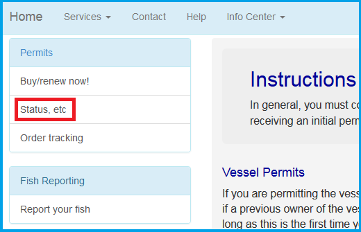 Nmfs Help Desk Checking Current Permit Status